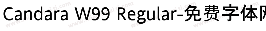 Candara W99 Regular字体转换